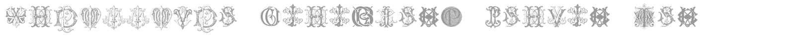 Intellecta Monograms Random Samples Three font preview